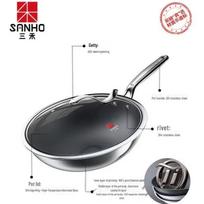Sanhe Pure Titanium Non-Coated Wok