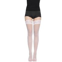 Sexy Lace Stockings For Women Thigh High Sheer Breathable Summer Socks Jk Style Fashion Versatile Lingerie Black White Red One Size