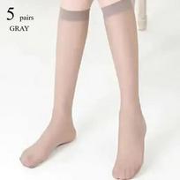 5/10/20 Pairs Women Ultra-Thin Nylon Stockings Transparent Elasticity Ladies Knee Socks Summer Long Socks For Girls Stocking One Size