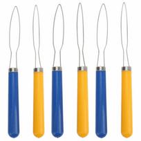 6Pcs Multi-Color Mix Button Hook Tool One-Handed Locks Button Helper  For Seniors