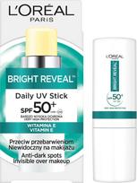 Loreal bright reveal daily uv stick spf50+ sztyft przeciwsłoneczny przeciw przebarwieniom 9ml