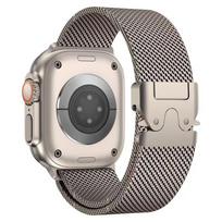 Suitable for Apple S10 Apple Watch Milanese New Strap S987 Stainless Steel Ultra2 Watch Strap Apple 42/44/45/46/49 sidabras