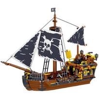 722pcs Creative Series Storm God Pirate Ship Building Blocks Toys Children's Building Blocks Toys