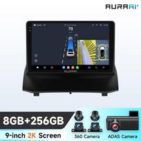 Hizpo 2K Screen Wireless Apple Carplay Android Auto for Ford Fiesta VI SYNC Car Radio Infotainment Multimedia IntelligentPlayer GPS Bluetooth Stereo S8 8Core 8G 256G9inch ADASC2,360C3