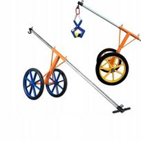 Rosfix Transportinis vežimėlis StoneMover Cart 150KG – Keliamoji galia 150 kg | Aukščio reguliavimas 0–10 cm | Dideli pripučiami ratai | Svoris 35 kg