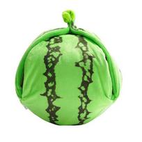 Educational Interactive Dog Toy Watermelon Plush Hide Seek Puzzle Toy with Squeaker Crinkle Sounds Small Medium Dogs IQ Training Chew Toy Watermelon
