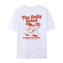 Retro Cartoon Coffee Lover TShirt Cute Funny Caffeine Tshirt Fashion Barista Shirt Women Unisex Oversized Streetwear Graphic Tees S