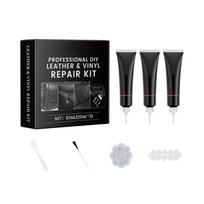 Professional Leather Care Kit Quick Drying Formula Complete Leather Maintenance For Deep Crack Repair Shine Restoration 1 black