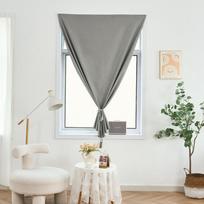 Self Adhesive Blackout Curtains Velcro No Drill Full Length Bedroom Living Room Privacy Thermal Insulated Easy Install 1 Panel W50cm*H70cm