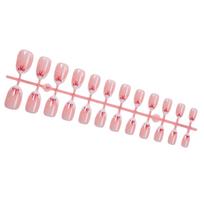 24pcs Short Almond Shaped Press On Nail Glossy Bows Designs French Tip Artificial Nail Natural Look for Daily Wear 1