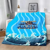Cartoon game B-blox fruits Printed Blanket Picnic Blankets Warm Blanket Soft and Comfortable Blanket Home Travel Birthday Gift Size: 75*100cm, Weight: 230 GSM