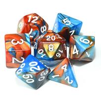 for RPG Dungeons D4 D6 D8 D10 D12 D20 Acrylic Dice Double-Colors Polyhedral Dice Mixed Color Dice E