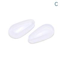 Silicone Eyeglass Nose Pads Adhesive Silicone Anti-Slip Stick On Nosepads For Eyeglass Sunglasses 5 Pairs