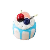 Cartoon Fidget Squeeze Toy Rebound Refrigerator Magnets New Cake Squeeze Toy  for Kids Adult mėlyna