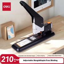Deli (Deli) 210 Pages Simple Heavy Duty Stapler Large Thick Heavy Duty Stapler Pop-up Structure Black 0299