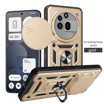 Armor Funda For Nothing Phone 3A Pro Case Slide Camera Protecton Back Cover for Phone3a Pro 3APro Car Magnetic Holder Metal Ring Nothing Phone 3A Pro