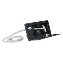 Exterior RV Shower Box Kit with Key Lock Portable Pull Out Head for Travel Trailer Van Outdoor Accessories juoda
