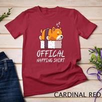Cute sleeping shiba inu dog Official Napping Unisex T-shirt 2 4XL