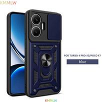Shockproof Armor Case For Mi POCO F7 PRO 5G Car Holder Phone Cover Camera Lens Protection Fundas For Mi POCO F7 Ultra F7 Poco F7 Ultra mėlyna