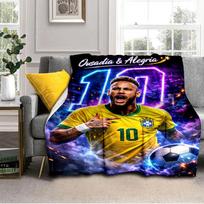 Neymar Celebration Blanket Outdoor Flannel Blanket for Camping, Hiking, Garden Parties, Picnic Essentials,gift for family and friends 75x90cm