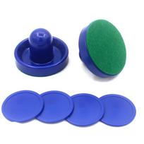 8Pcs/Set Standard Plastic 60Mm Strikers Air Hockey Pushers And Pucks Replacement For Game Tables Goalies Accessories mėlyna