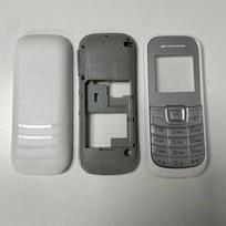 Phone housing Cover English keypad for Samsung E1200 GT-E1200 White English keypad