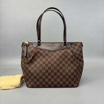 [Pre-Owned] Damier Canvas Large Tote Shoulder Bag - Excellent #1HKX7WJ ONE SIZE