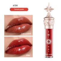 Women Lip Gloss Tint 8 Colors Cup Long Lasting Sexy Moisturizing Non-Sticky Quick Film Liquid Lipstick Lips Plumper Lips Makeup Cosmetics