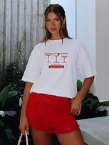 Oversized Y2K print T-shirt  La Dolce Vita 3XL