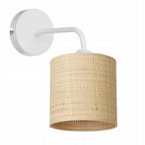 Lampa ścienna kinkiet nocna tuba slim spot ratan
