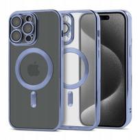 Etui do iphone 11 pro max magsafe obudowa wzmacniana niebieski case + szkło