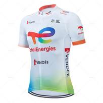 Total Energies Komandos Dviračių Džersio Rinkinys Kvėpuojantis MTB Maillot Ciclismo Hombre Lauko Sporto Šortai su Petnešėlėmis Vasariniai Dviračių Drabužiai XS