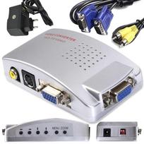 Konwerter vga na s-video / av / vga obrazu adapter splitter chinch rca