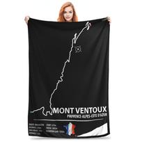 Mont Ventoux Blanket Multi-function Fleece Sofa Throw Blanket for Home Bedroom Travel Throws Bedspread Quilt Size: 75*100cm, Weight: 230 GSM