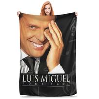 Flannel Throw Blanket El Sol De Mexico Luis Miguel Warm Plush Blankets Soft Bedding for Bed Living room Home Picnic Couch Size: 75*100cm, Weight: 230 GSM