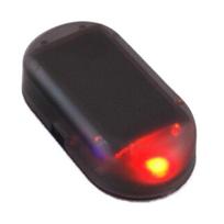 Universal Car Led Light Security System Warning Theft Flash Blinking Fake Solar Alarm raudona