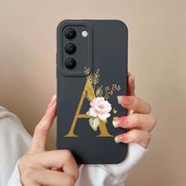 Phone Cover For Vivo V30 SE V40 Pro Lite Y100 (IDN) V30e T3 Y200e Y100 4G Housing Fashion Flower Letters Soft Silicone Case Shockproof Bumper For Vivo Vivo Y100 (IDN) 5G