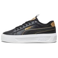 Puma  Smash Platform v3 Pop Up - Black Gold Women Sneakers 392504-01 38
