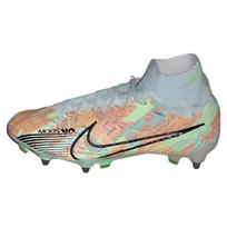 Nike Zoom Mercurial Superfly 9 Mid Top Round Toe Lace Up SG (Metal Long Studs) Anti Slip Soccer Shoes Men Soccer Shoes Gray DJ5595-344 42.5