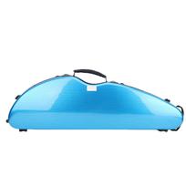 4 4 Violin Storage Case with Hygrometer and Combination Lock Shoulder Straps Lightweight Carbon Fiber Violin Box Blue