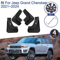 For Jeep Grand Cherokee L WL    2024 Accessories Mudguards Upgrade Mud Flaps Anti-Splash Front Wheels Fender Mudflap