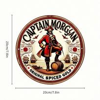 Captain Morgan Rum Metal Tin Sign Vintage Wall Decor Iron Art Home Bar Plaque 8x8 Inch No Power Customized TYA19069-20X20CM įvairiaspalvis