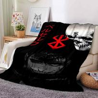 1pc Berserk Soft Warm Throw Blanket Nap Blanket For Couch Sofa Office Bed Camping Travel,Comfortable 80cmx120cm