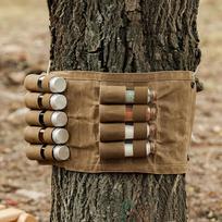 Foldable Spice Bottle Bag 9 Pockets Spice Bottle Storage Bag Durable Seasoning Jar Holder  BBQ chaki