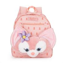 Shirley Rose backpack is versatile and cute cartoon Duffy plush face bag college students class school bag travel backpack 31*10*35 white