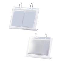 Desktop Acrylic Photo Album Small Clear Frames Clear Flip Frame Mini Photo Album for Mini Film Photo Display Family Table 6 inch photos