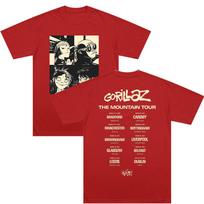 Only Available At The Mountain Tour Tshirt Gorillazs Merch Tops Vintage Aesthetic Print Clothes Summer Casual Cotton Tee Unisex S