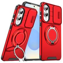 For Samsung Galaxy S26 Edge Case Galaxy S25 Edge Cover Magnetic Ring Armor Slide Camera Lens Case Magsafe Wireless Charge Cover Galaxy S25 Edge