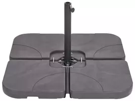 Skėčio pagrindas CARIA juodas kvadratinis 9 kg