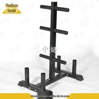 Gym Barbell Plate and Bar Storage Rack